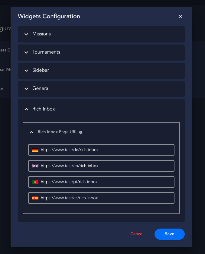 Configuration preview
