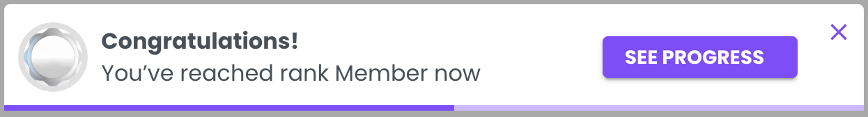 Notifications - Snackbar Rank