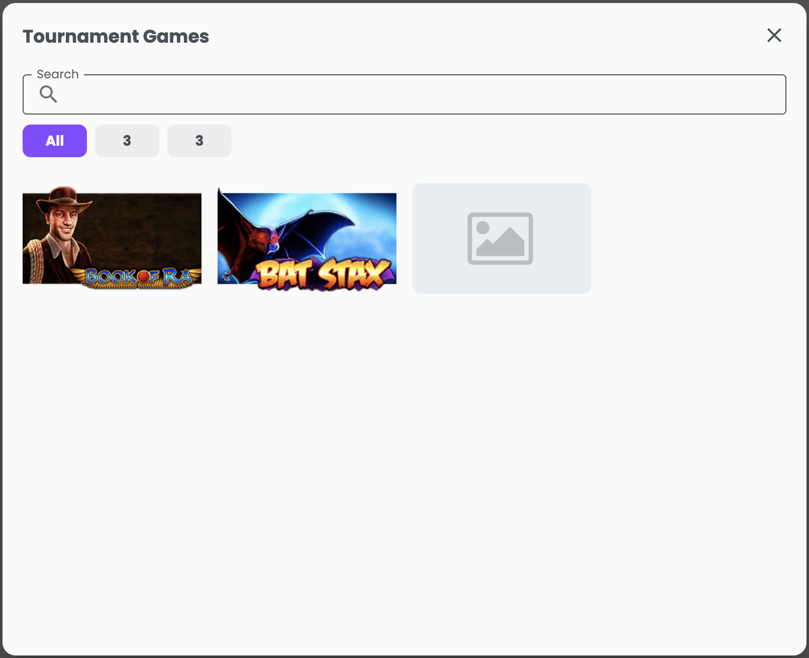 Notifications - Snackbar Tournaments
