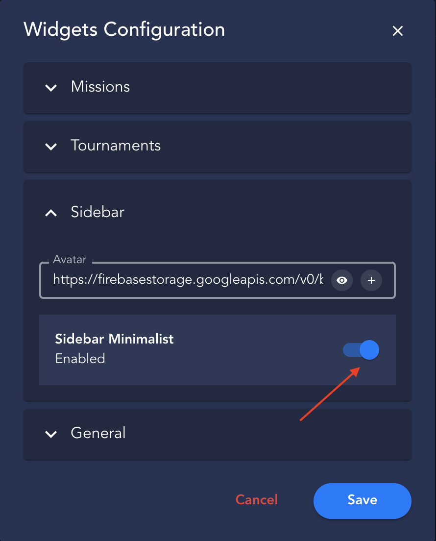 Backoffice - Settings - Minimalist