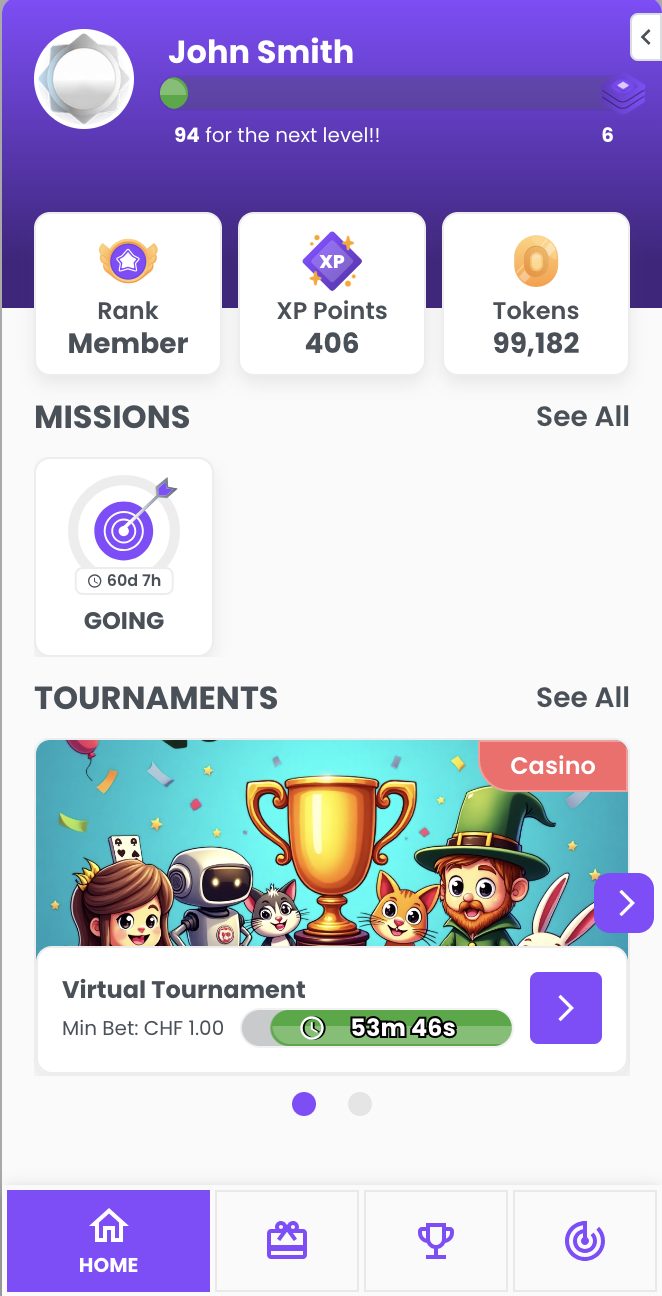 Sidebar - My Rewards Module